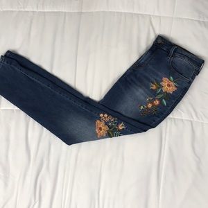 Embroidered jeans